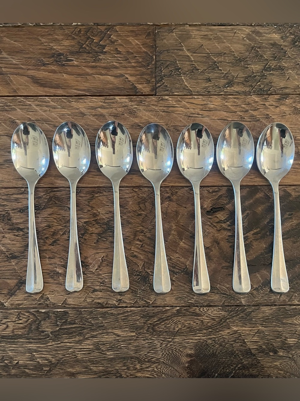 Colonial Tipt (Stainless, Glossy)
by GORHAM Soup Spoons (7)
